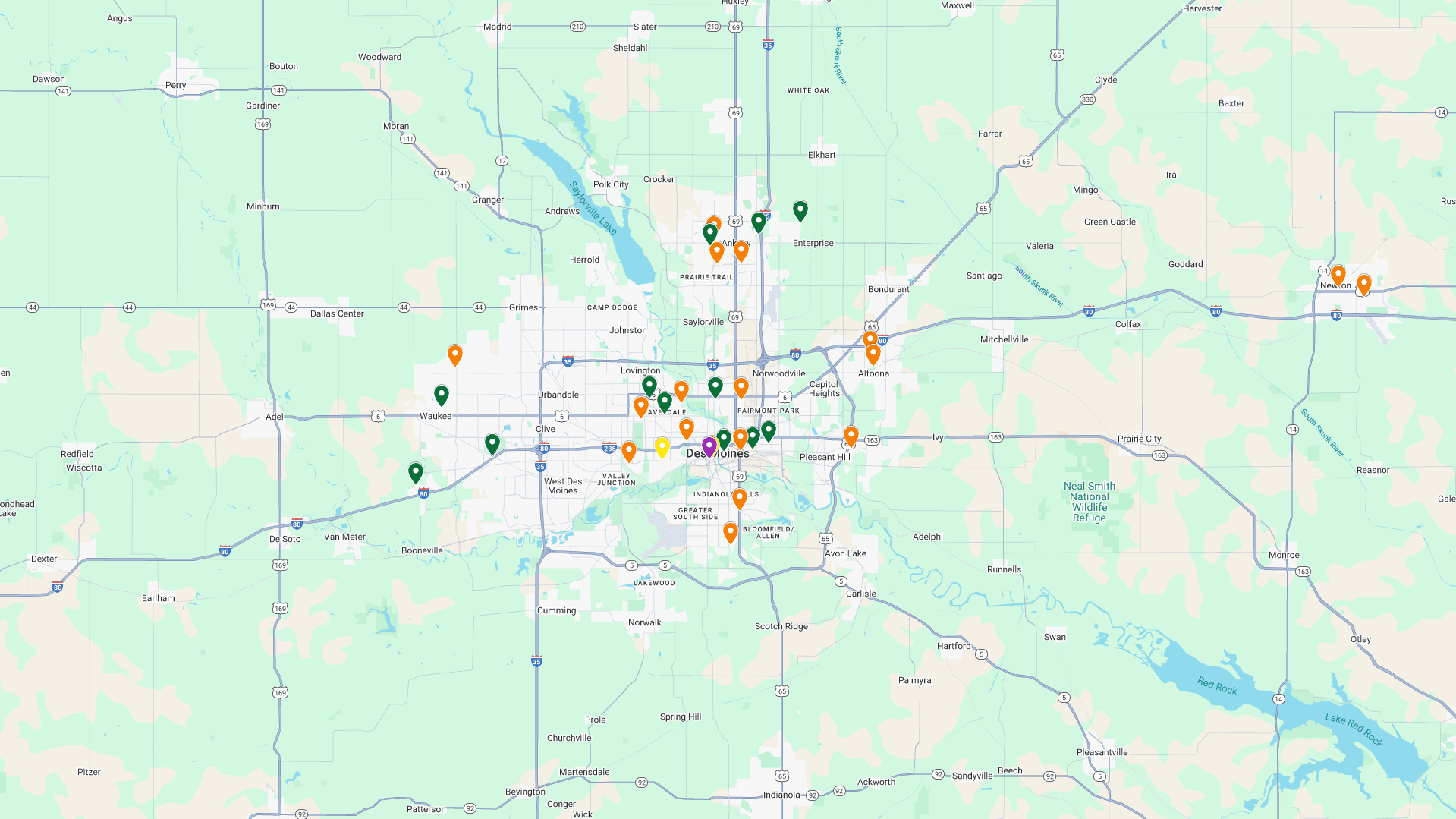 Screenshot_33 Des Moines service area